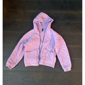 Hooded Quilted Jacket Wild Fable Light Purple cloud
